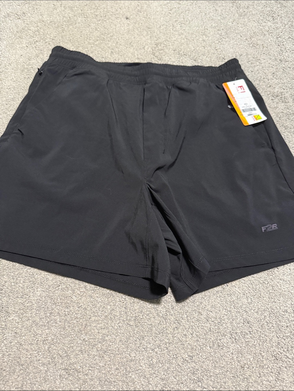 Men's Black Athletic Shorts - Quick-Dry Performance